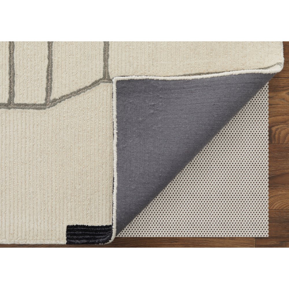 Maguire Transitional Abstract, Ivory/Gray/Taupe, 2' x 3' Accent Rug. Picture 4