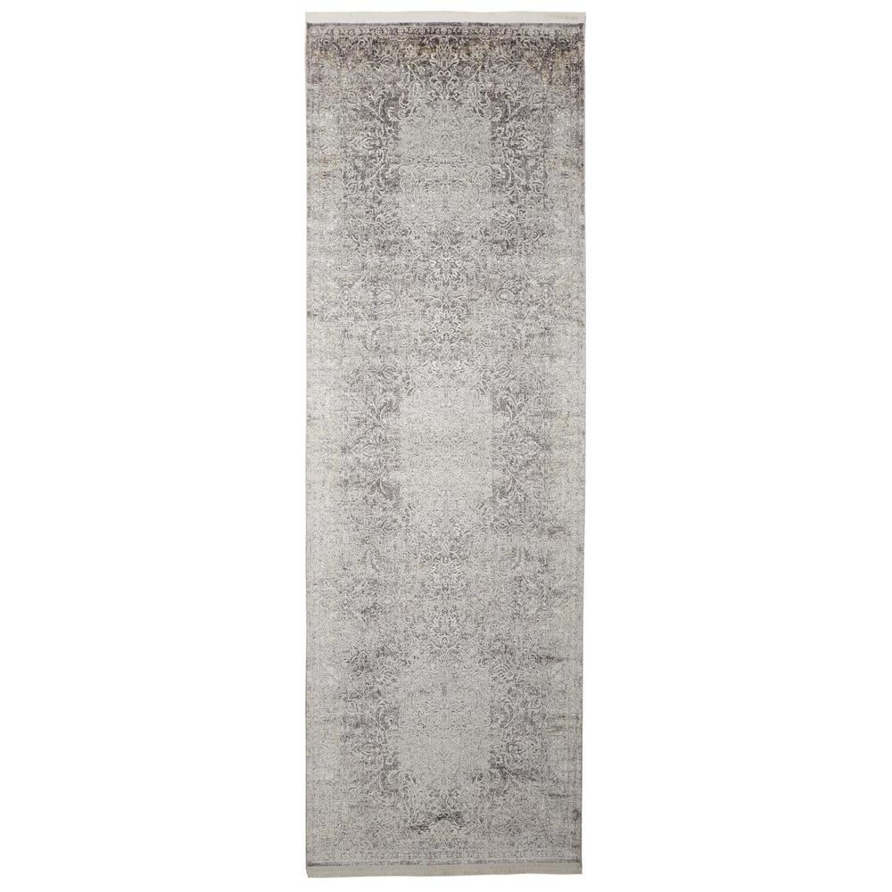 Sarrant Vintage Space-Dyed Rug, Stone Gray, 2ft - 8in x 12ft, Runner, 9193964FSTN000I8C. Picture 1