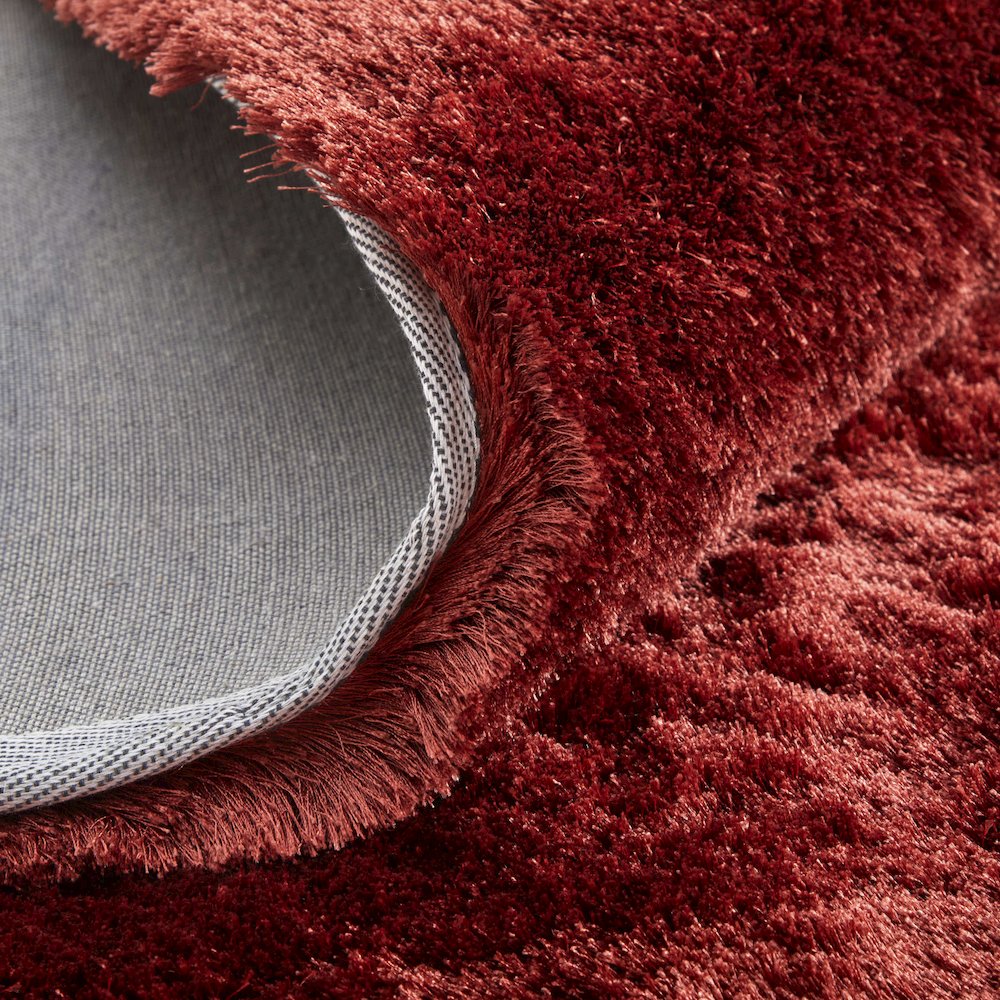 Indochine Modern Solid, Red/Orange, 3'-6" x 5'-6" Accent Rug. Picture 8