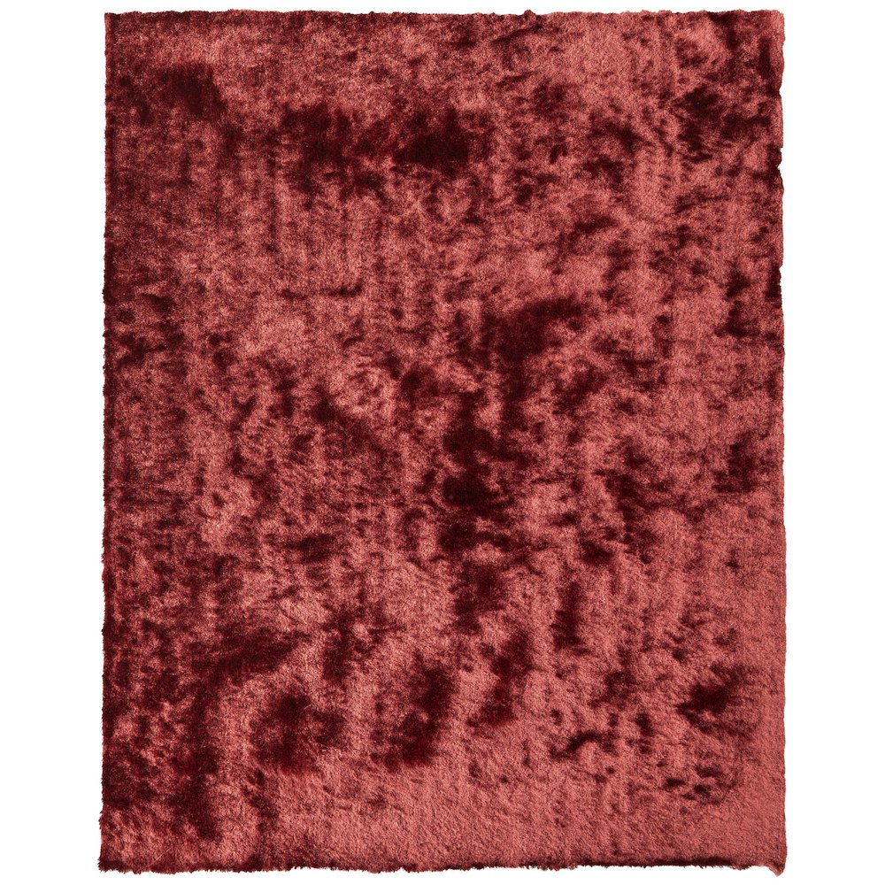 Indochine Modern Solid, Red/Orange, 3'-6" x 5'-6" Accent Rug. Picture 1
