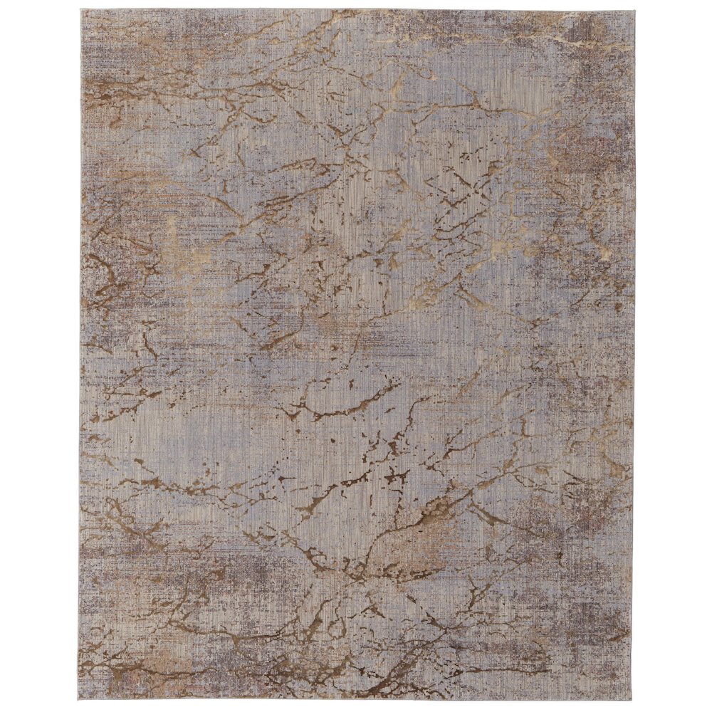 Pryor Modern Abstract, Brown/Taupe/Tan, 2' x 3' Accent Rug. Picture 1