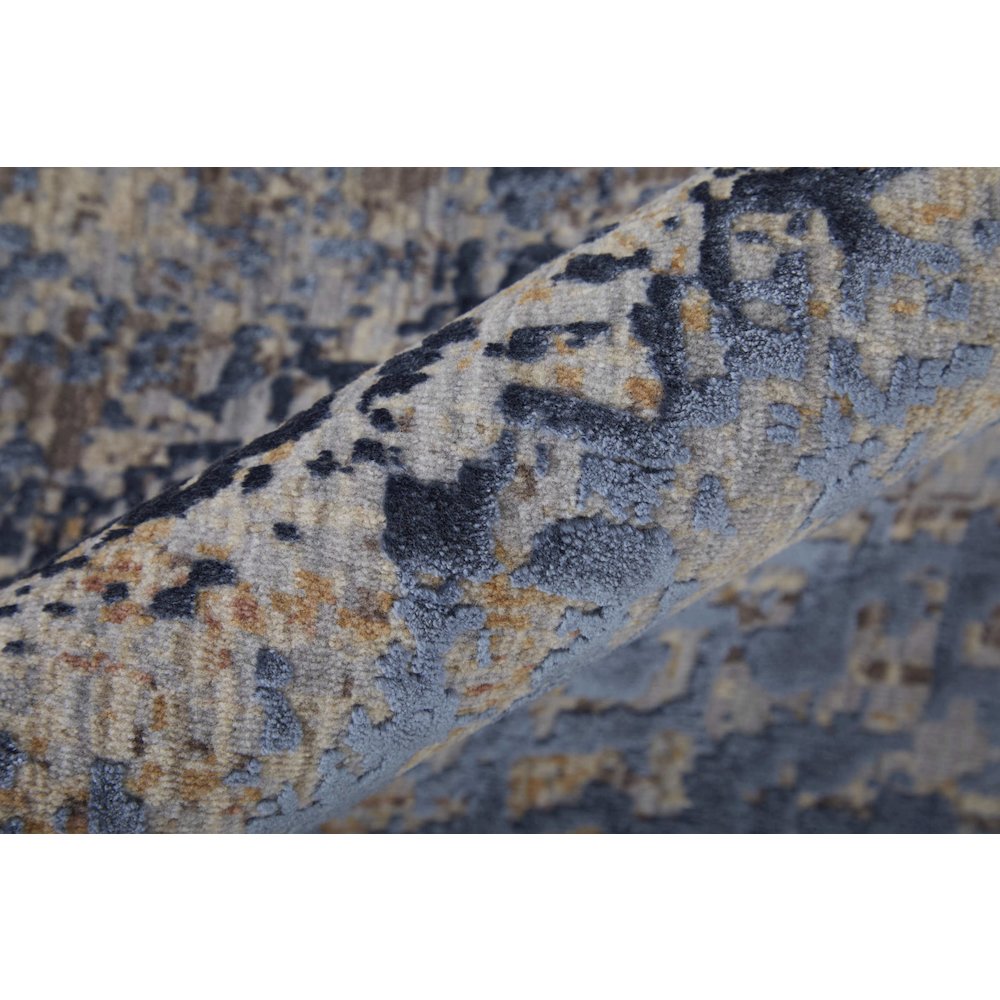Pryor Modern Watercolor, Blue/Tan/Brown, 2' x 3' Accent Rug. Picture 6