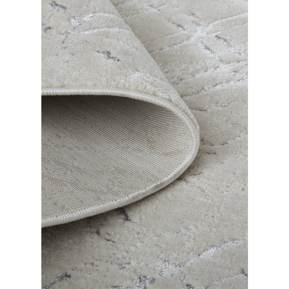 Micah Modern Distressed, Silver/Gray/White, 9'-2" x 12' Area Rug. Picture 7