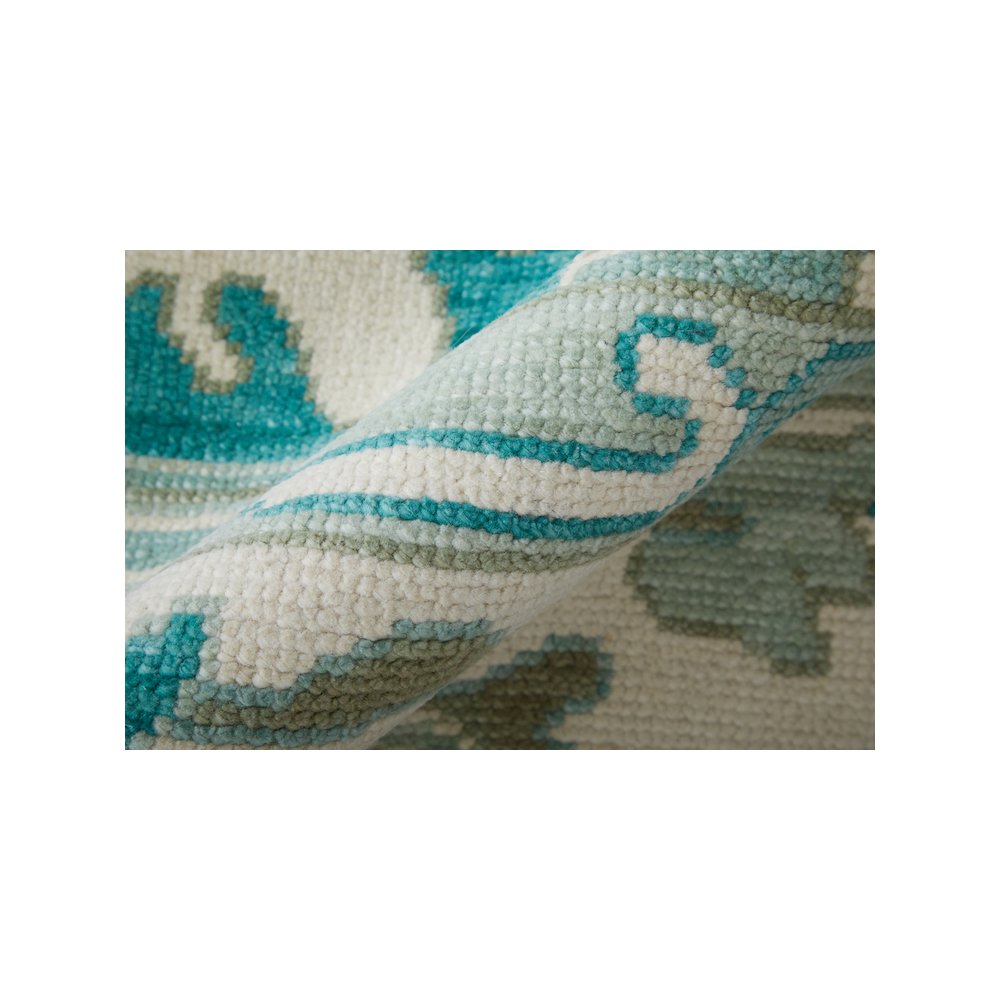 Karina Transitional Floral & Botanical, Green/Ivory, 5'-6" x 8'-6" Area Rug. Picture 4