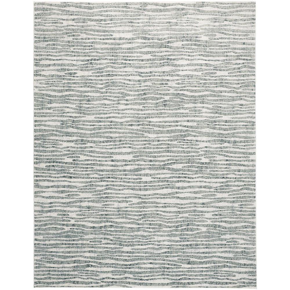 Atwell Contemporary Abstract Accent Rug, Gray/Iceberg Green, 3ft x 5ft, ATL3218FGRY000B00. Picture 1
