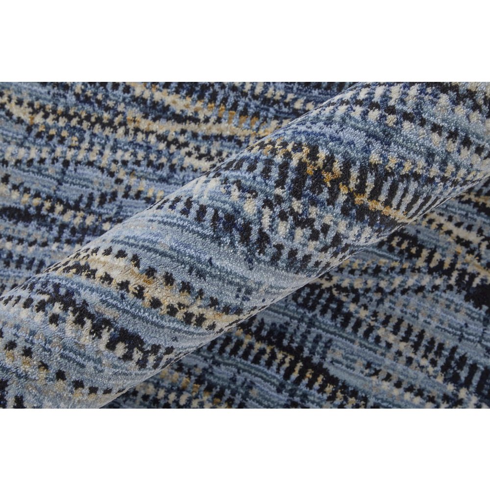 Sonora Modern Abstract, Blue/Ivory/Tan, 9'-0" x 12'-8" Area Rug. Picture 4