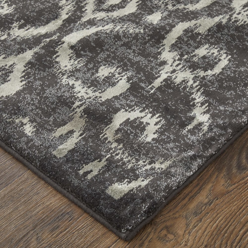 Azeri Iv Transitional Ikat, Gray/Taupe/Ivory, 10' x 13'-2" Area Rug. Picture 3