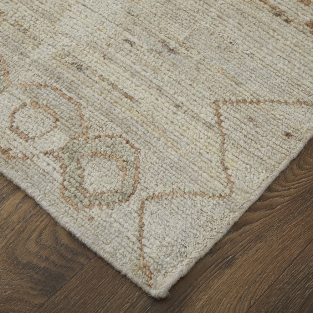 Kasbah Transitional Moroccan, Tan/Orange/Gray, 7'-9" x 9'-9" Area Rug. Picture 2