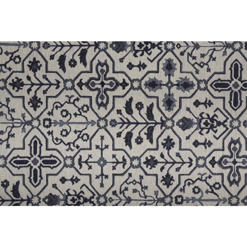 Fallon Rustic Farmhouse Rug, Flora/Fauna, Warm Dark Gray, 10ft x 14ft Area Rug, FLN8839FIVY000H00. Picture 5