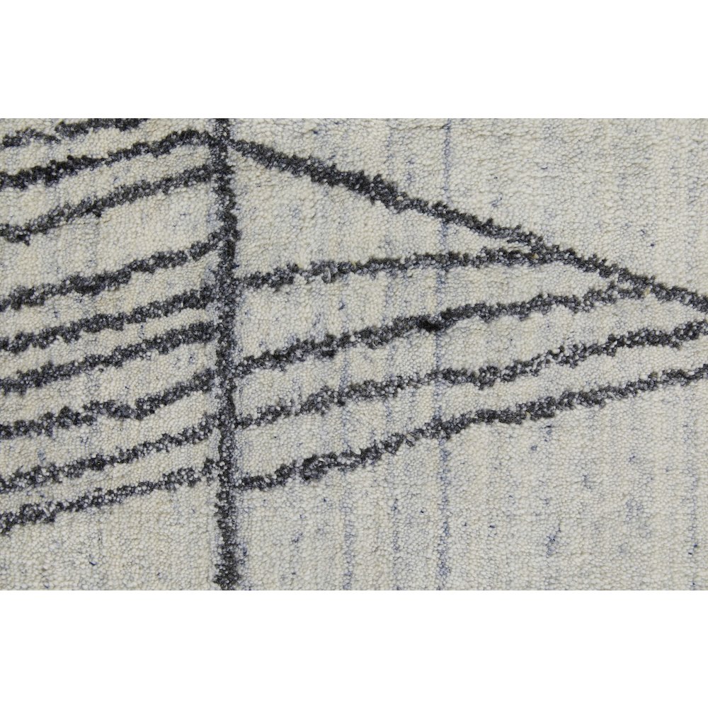 Whitton Modern Abstract, Ivory/Black, 9' x 12' Area Rug. Picture 6