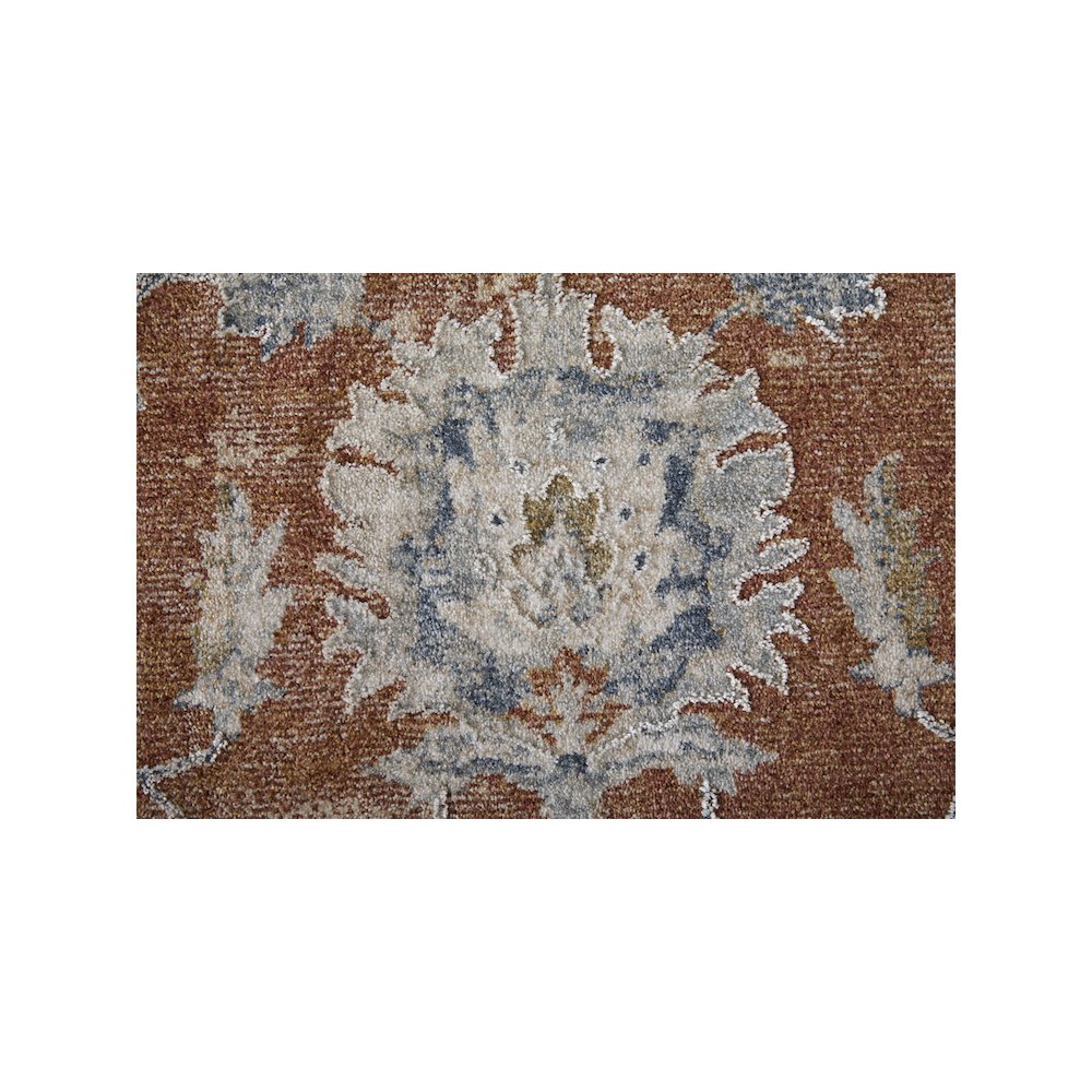 Pasha Transitional Floral & Botanical, Red/Ivory/Blue, 7'-10" x 10'-3" Area Rug. Picture 6