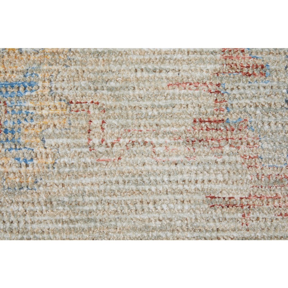 Transitional Floral & Botanical, Brown/Tan/Blue, 3'-6" x 5'-6" Accent Rug. Picture 5
