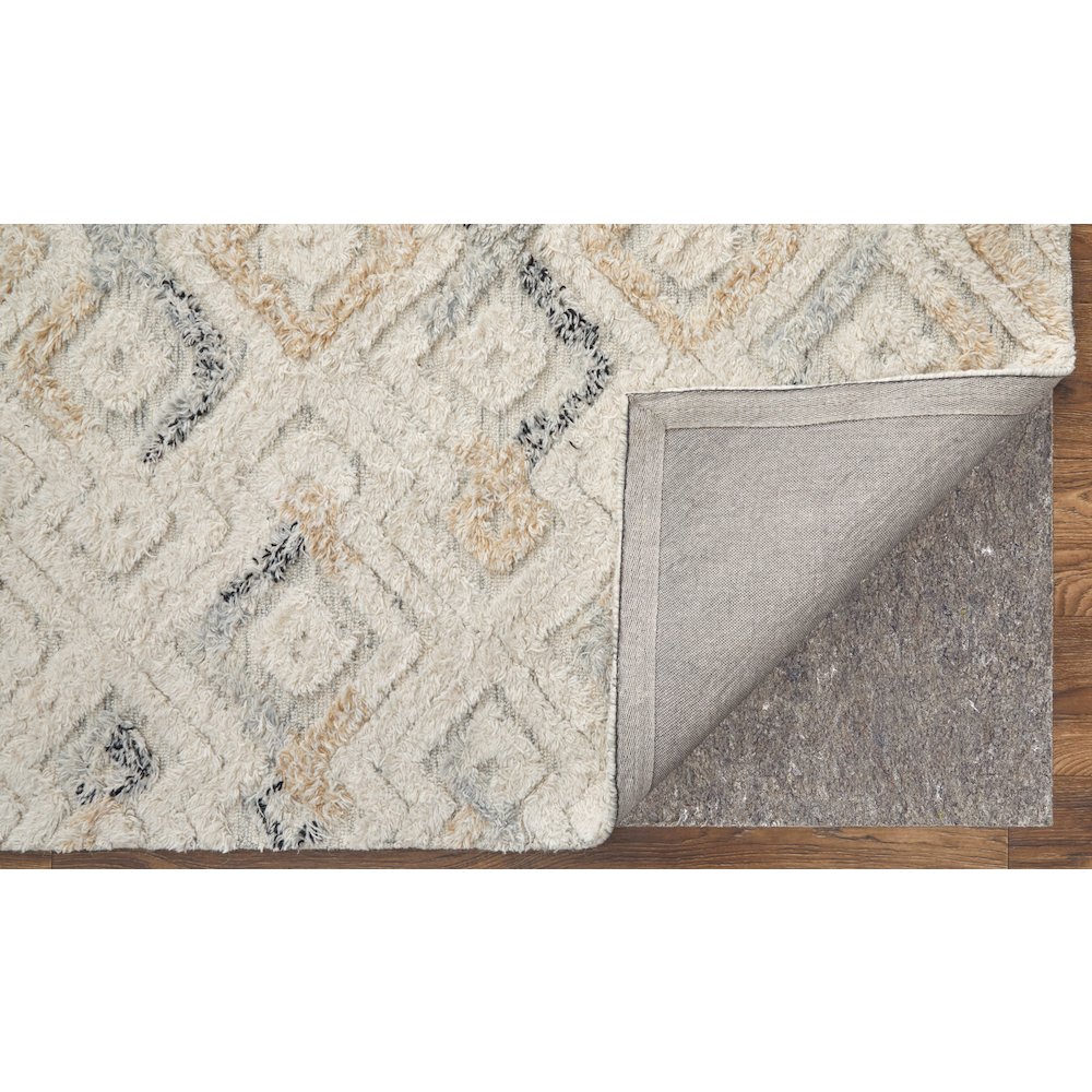 Anica Moroccan Diamond Wool Tufted Area Rug, Ivory/Chambray Blue, 10ft x 14ft, ANC8004FIVYBLUH00. Picture 4
