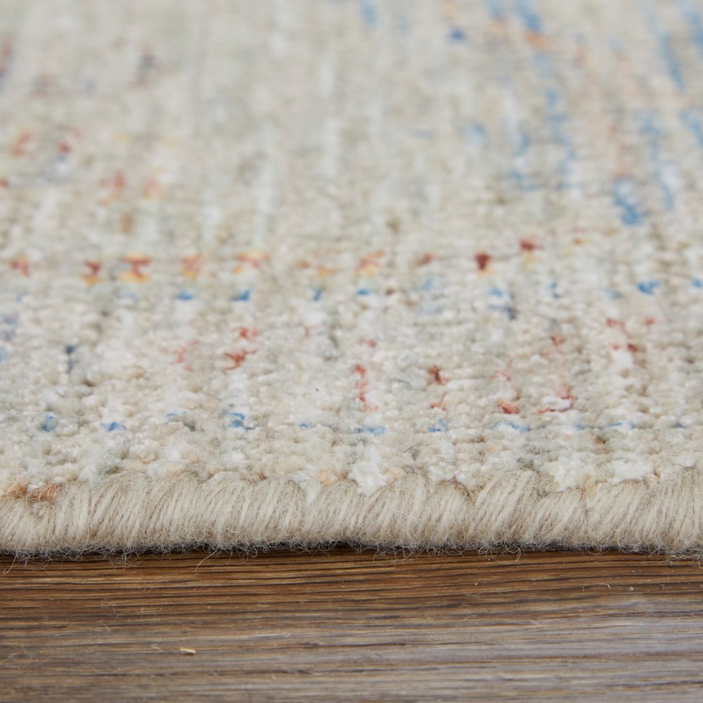 Transitional Floral & Botanical, Brown/Tan/Blue, 3'-6" x 5'-6" Accent Rug. Picture 7