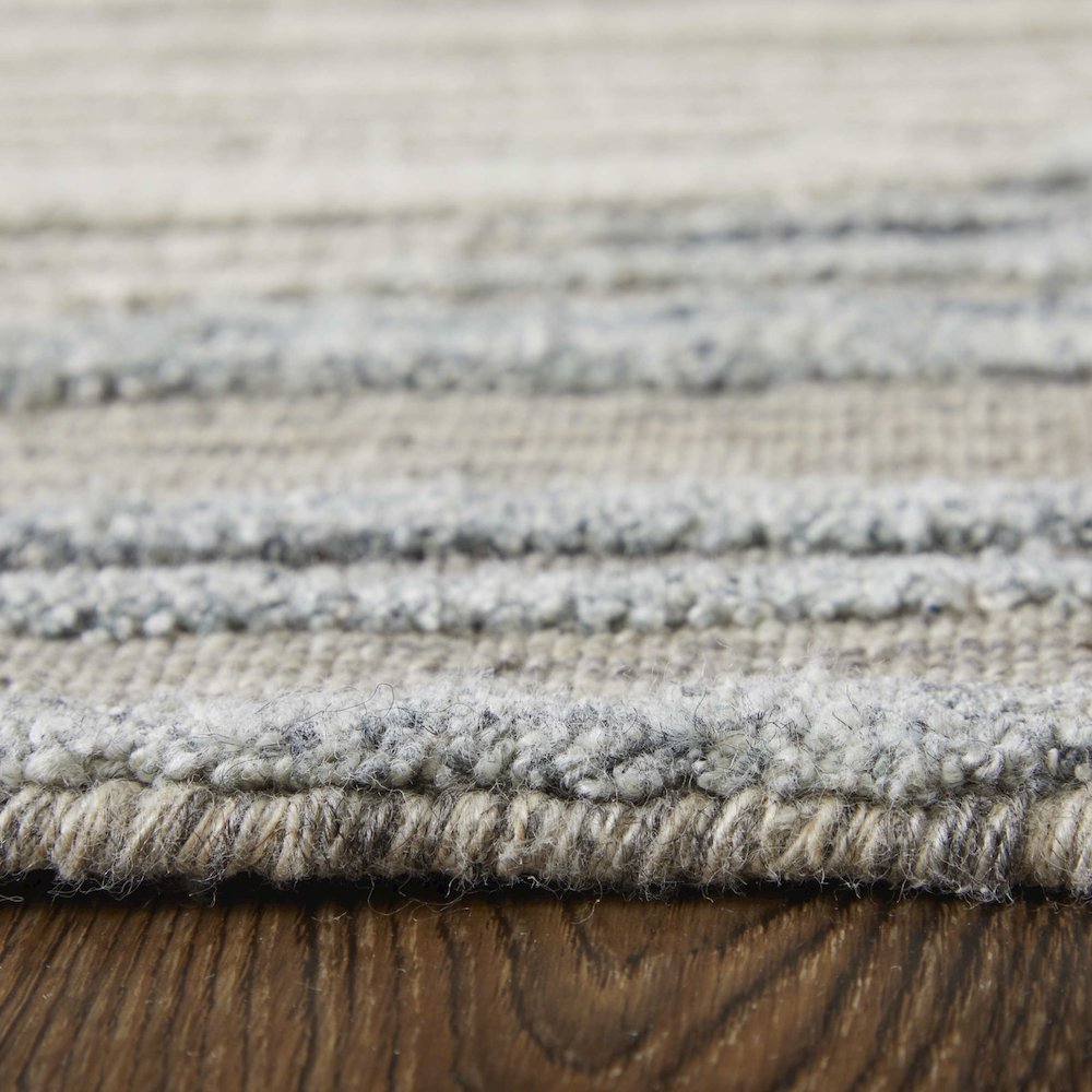 Elias Modern Abstract, Brown/Blue/Tan, 2' x 3' Accent Rug. Picture 7