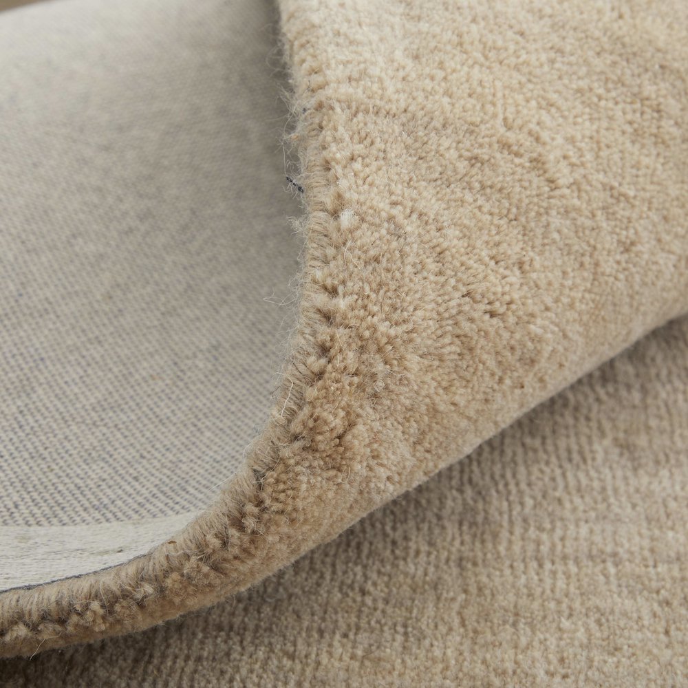 Luna Modern Solid, Tan, 9'-6" x 13'-6" Area Rug. Picture 7