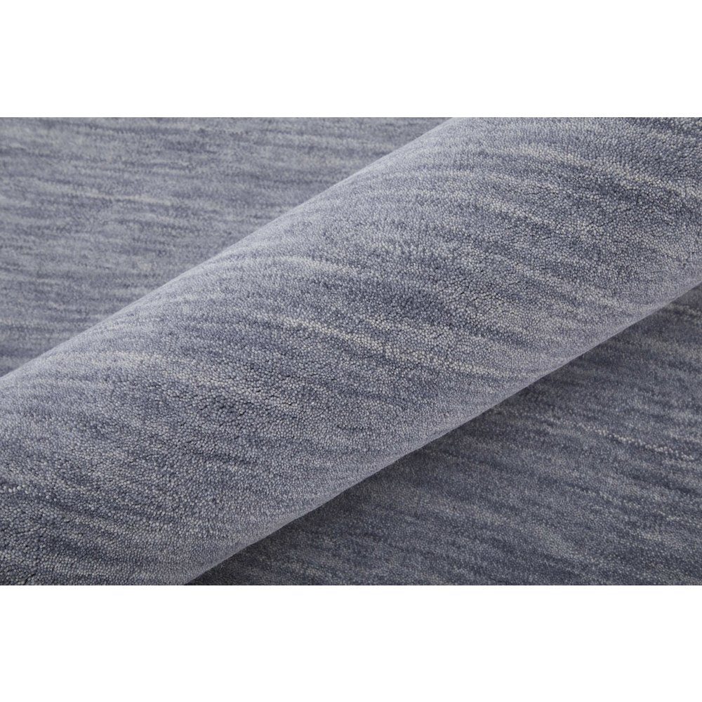 Luna Hand Woven Marled Wool Rug, Dusty Blue, 8ft x 8ft Round, 5798049FSMK000N80. Picture 6
