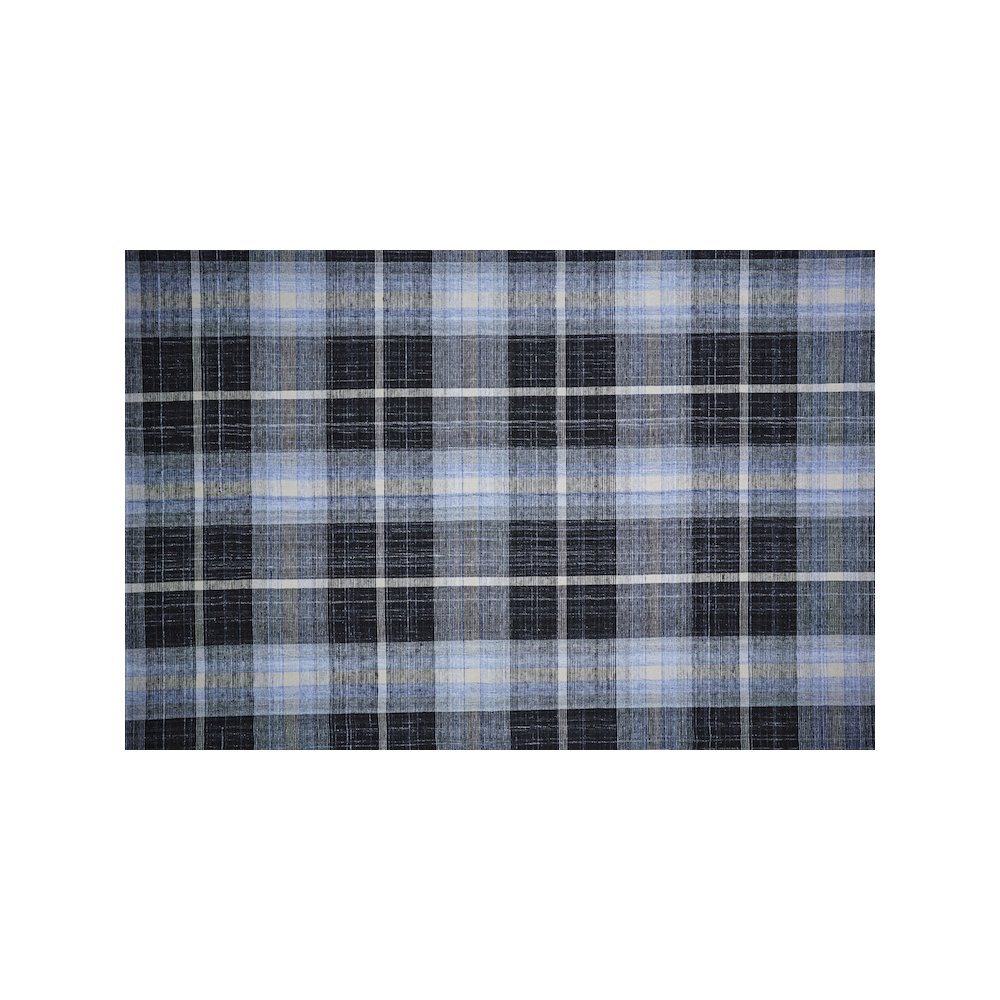 Crosby Eco-Friendly PET Dhurrie, Black/Sky Blue, 5ft x 8ft Area Rug, 8830565FCHL000E10. Picture 6