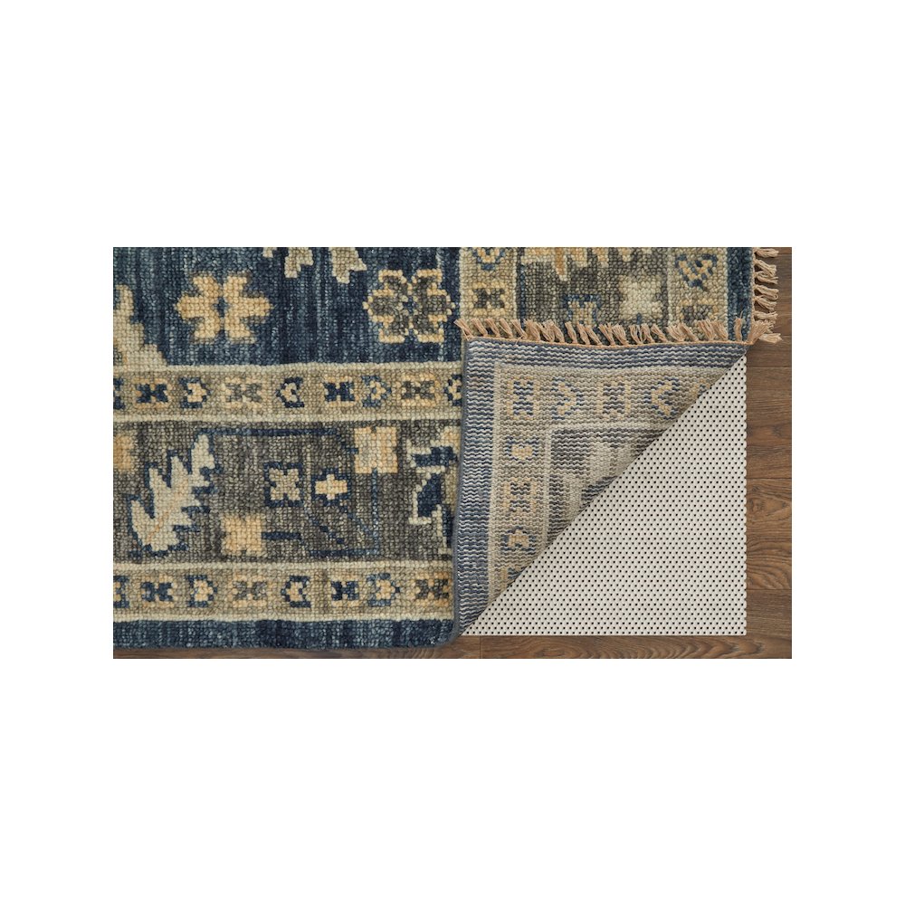 Fillmore Traditional Floral & Botanical, Blue/Gray, 10' x 14' Area Rug. Picture 4