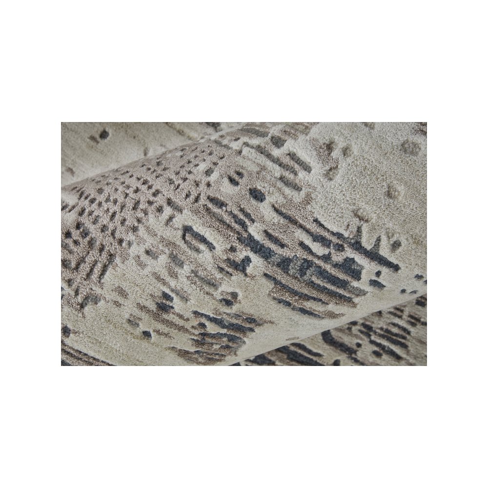Zarah Modern Abstract, Brown/Tan/Black, 2' x 3' Accent Rug. Picture 5