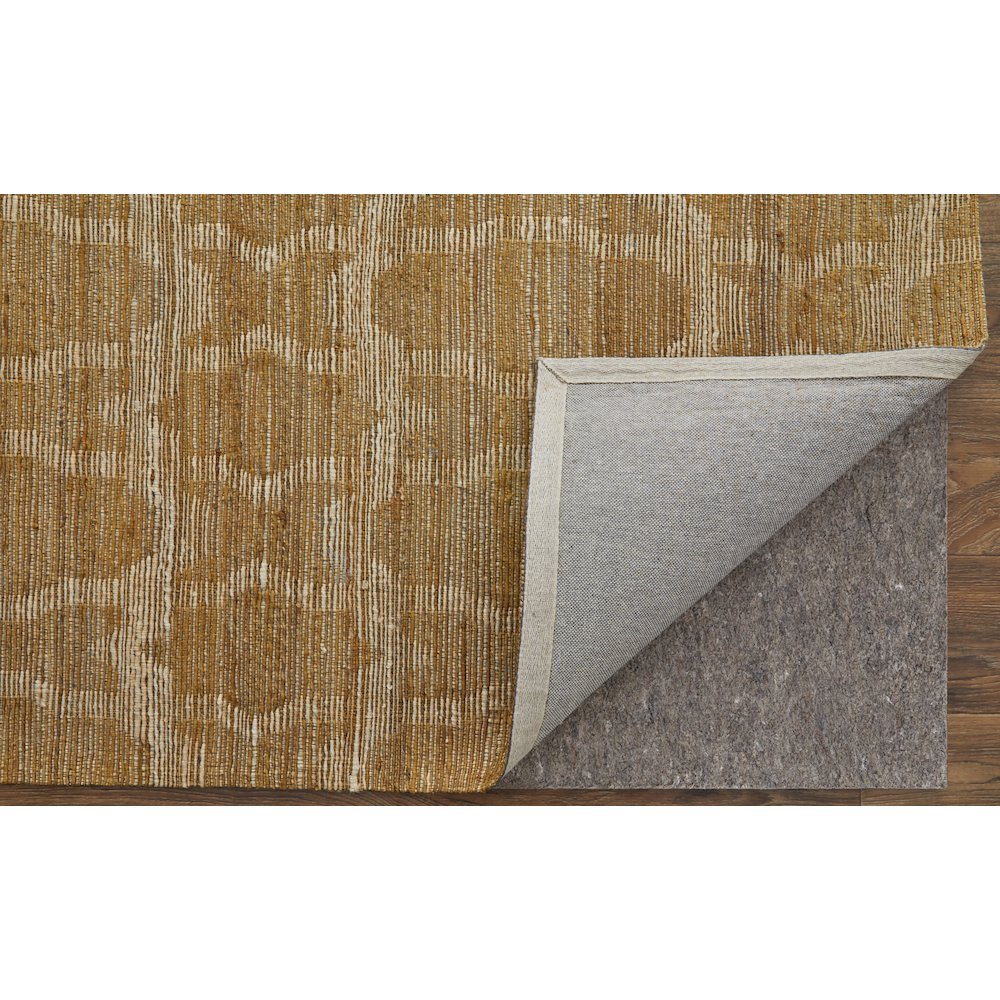 Lilliana Transitional Geometric, Tan/Ivory/Gold, 5' x 8' Area Rug. Picture 4