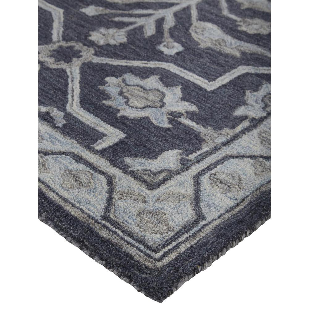 Fallon Rustic Farmhouse Rug, Flora/Fauna, Odyssey Gray, 2ft x 3ft Accent Rug, FLN8839FBLU000P00. Picture 3