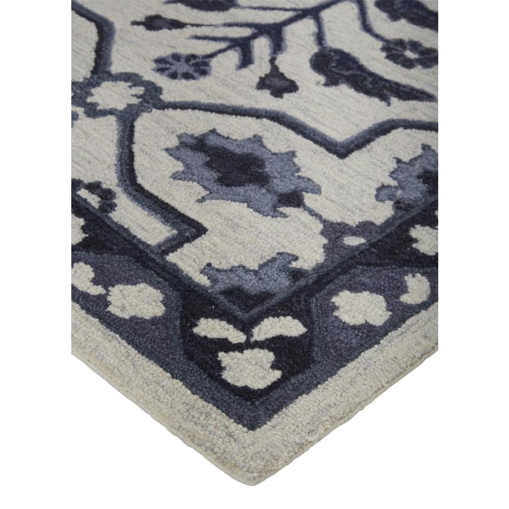 Fallon Rustic Farmhouse Rug, Flora/Fauna, Warm Dark Gray, 2ft x 3ft Accent Rug, FLN8839FIVY000P00. Picture 3