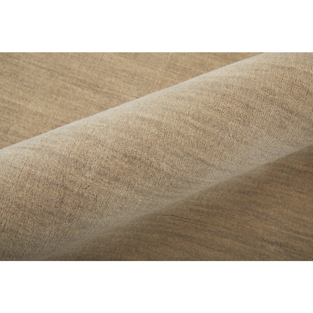 Luna Modern Solid, Tan, 9'-6" x 13'-6" Area Rug. Picture 5