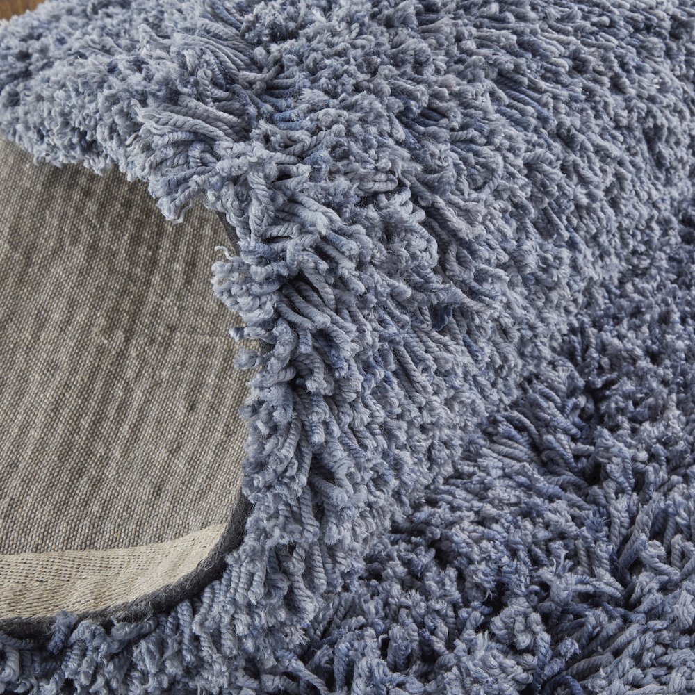 Stoneleigh Stonewashed Mélange Shag Rug, True Navy Blue, 2ft x 3ft Accent Rug, 3998830FNVY000P00. Picture 7