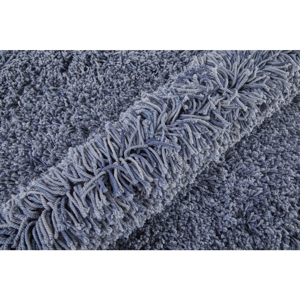 Stoneleigh Stonewashed Mélange Shag Rug, True Navy Blue, 2ft x 3ft Accent Rug, 3998830FNVY000P00. Picture 5