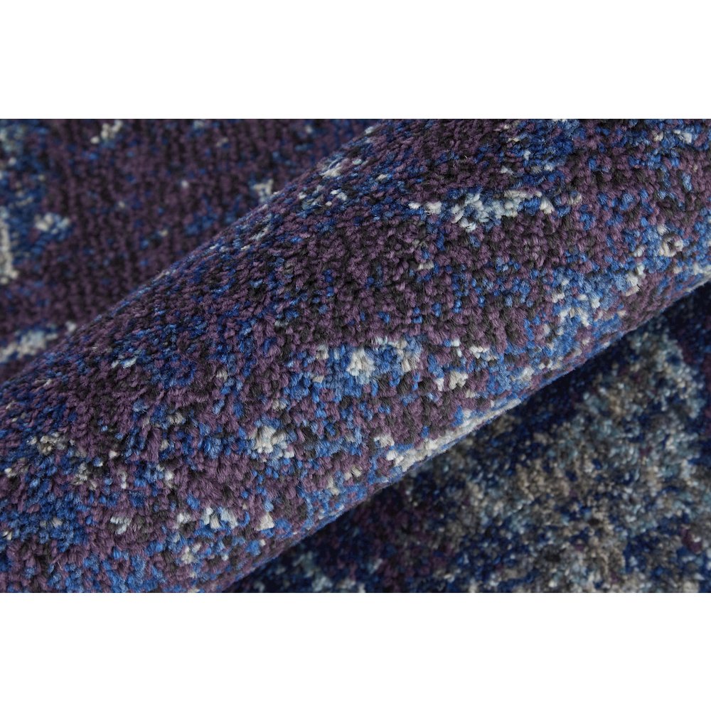 Edgemont Modern Abstract, Blue/Purple/Ivory, 10' x 14' Area Rug. Picture 5