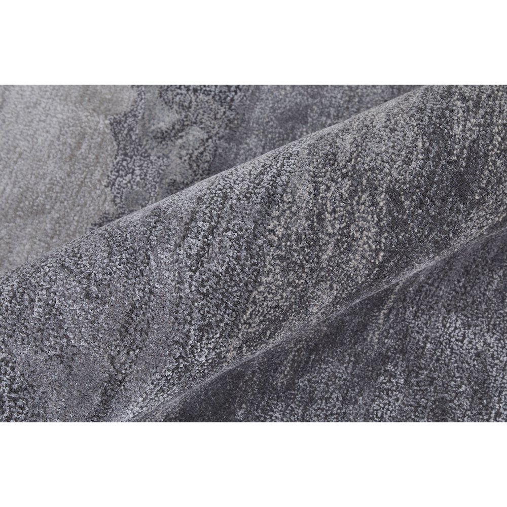 Anya Transitional Abstract, Gray/Blue/Ivory, 3'-6" x 5'-6" Accent Rug. Picture 5