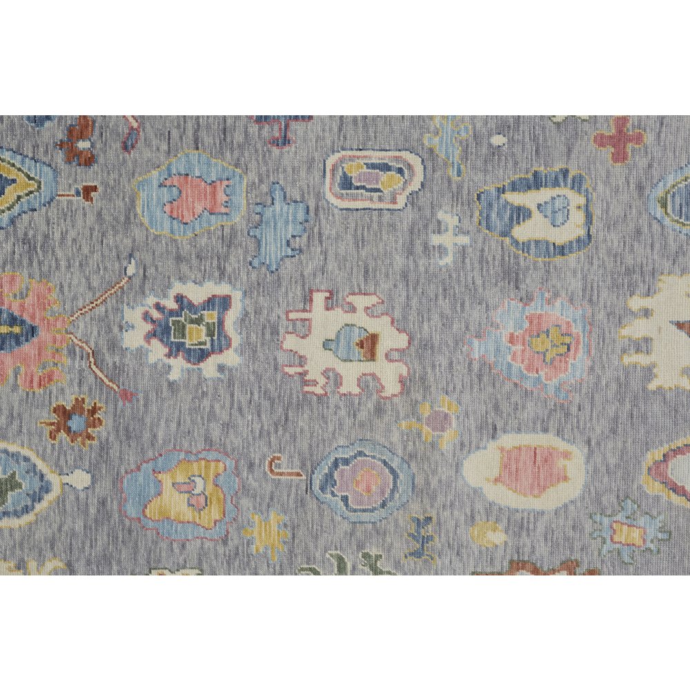 Karina Traditional Persian, Blue/Gray/Red, 7'-9" x 9'-9" Area Rug. Picture 5