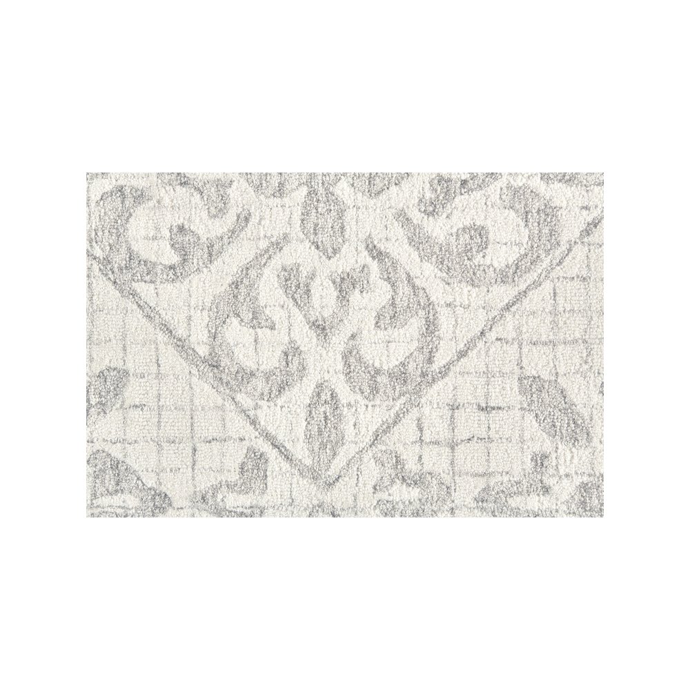 Rhett Geometric Lattice Print Rug, Ivory/Wolf Gray, 8ft x 10ft Area Rug, 868I8073IVYGRYF00. Picture 5