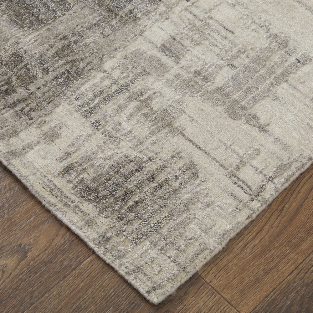 Eastfield Modern Abstract, Gray/Ivory, 5' x 8' Area Rug. Picture 3