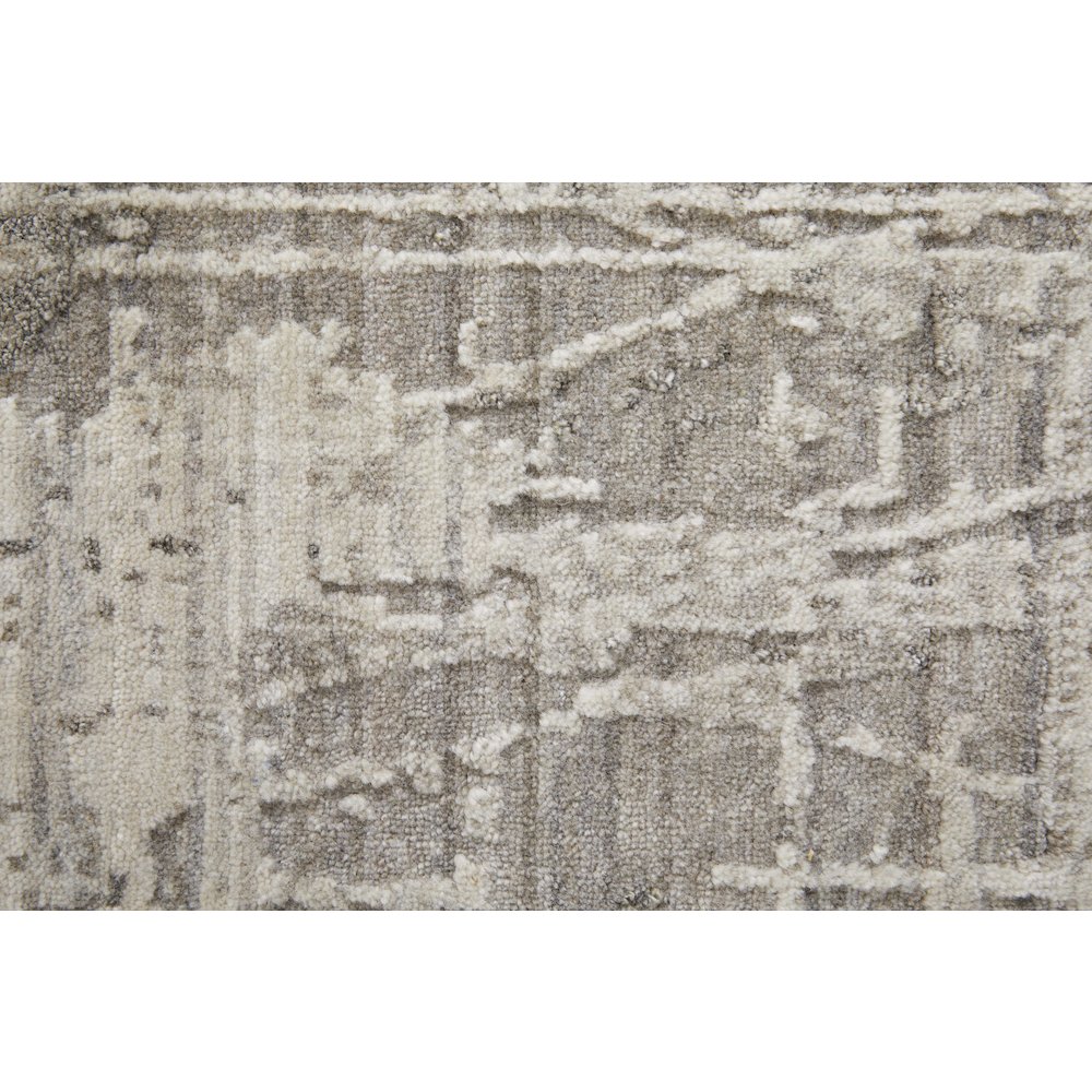 Eastfield Modern Abstract, Gray/Ivory, 10' x 14' Area Rug. Picture 6