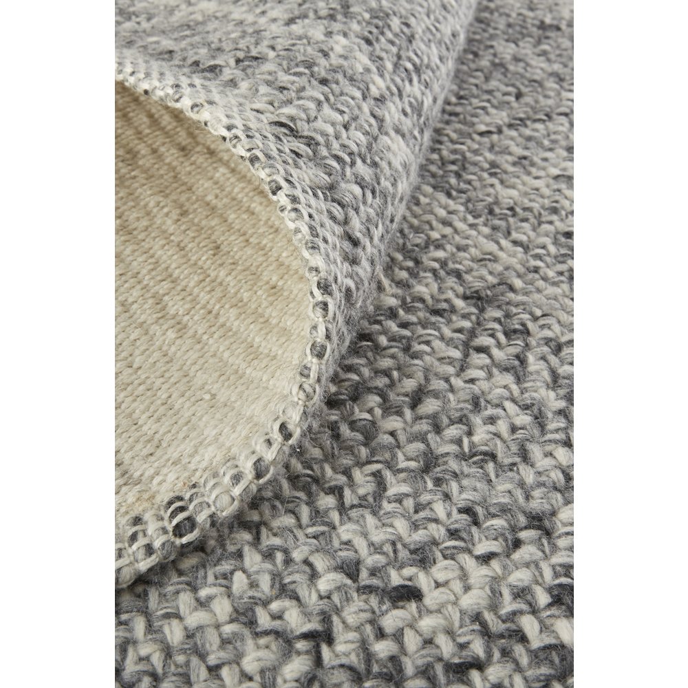 Naples Space Dyed In/Outdoor Flatweave, Charcoal Gray, 12ft x 15ft Area Rug, NAP0751FGRY000J00. Picture 6