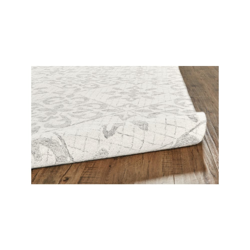 Rhett Geometric Lattice Print Rug, Ivory/Wolf Gray, 8ft x 10ft Area Rug, 868I8073IVYGRYF00. Picture 6