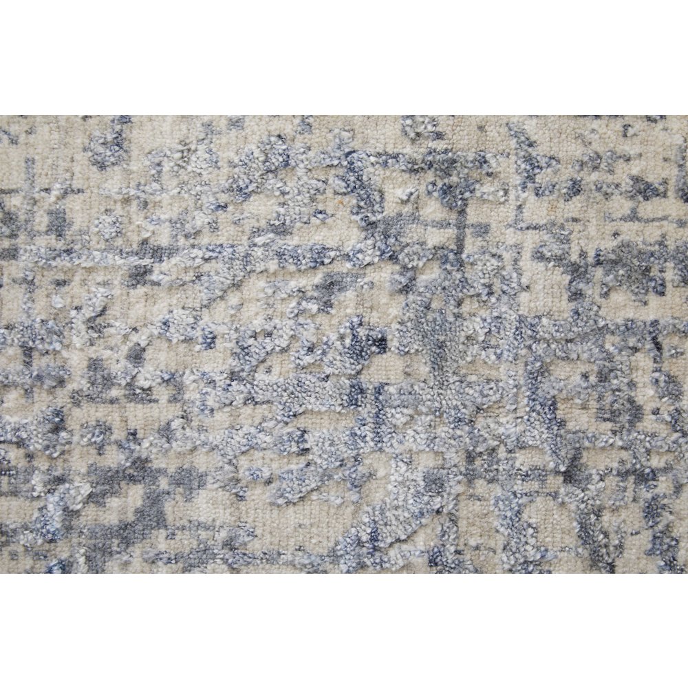 Eastfield Modern Abstract, Blue/Ivory/Gray, 5' x 8' Area Rug. Picture 6