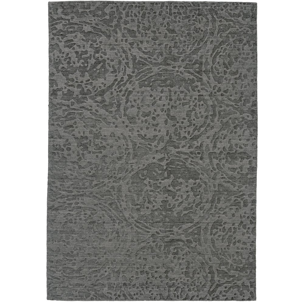 Leilani Modern Abstract, Gray, 5'-6" x 8'-6" Area Rug. Picture 1