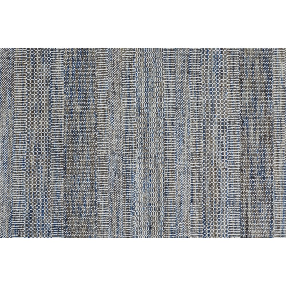 Janson Classic Striped Rug, Warm Gray/Bright Blue, 7ft-9in x 9ft-9in Area Rug, I92I6064BLU000F99. Picture 3