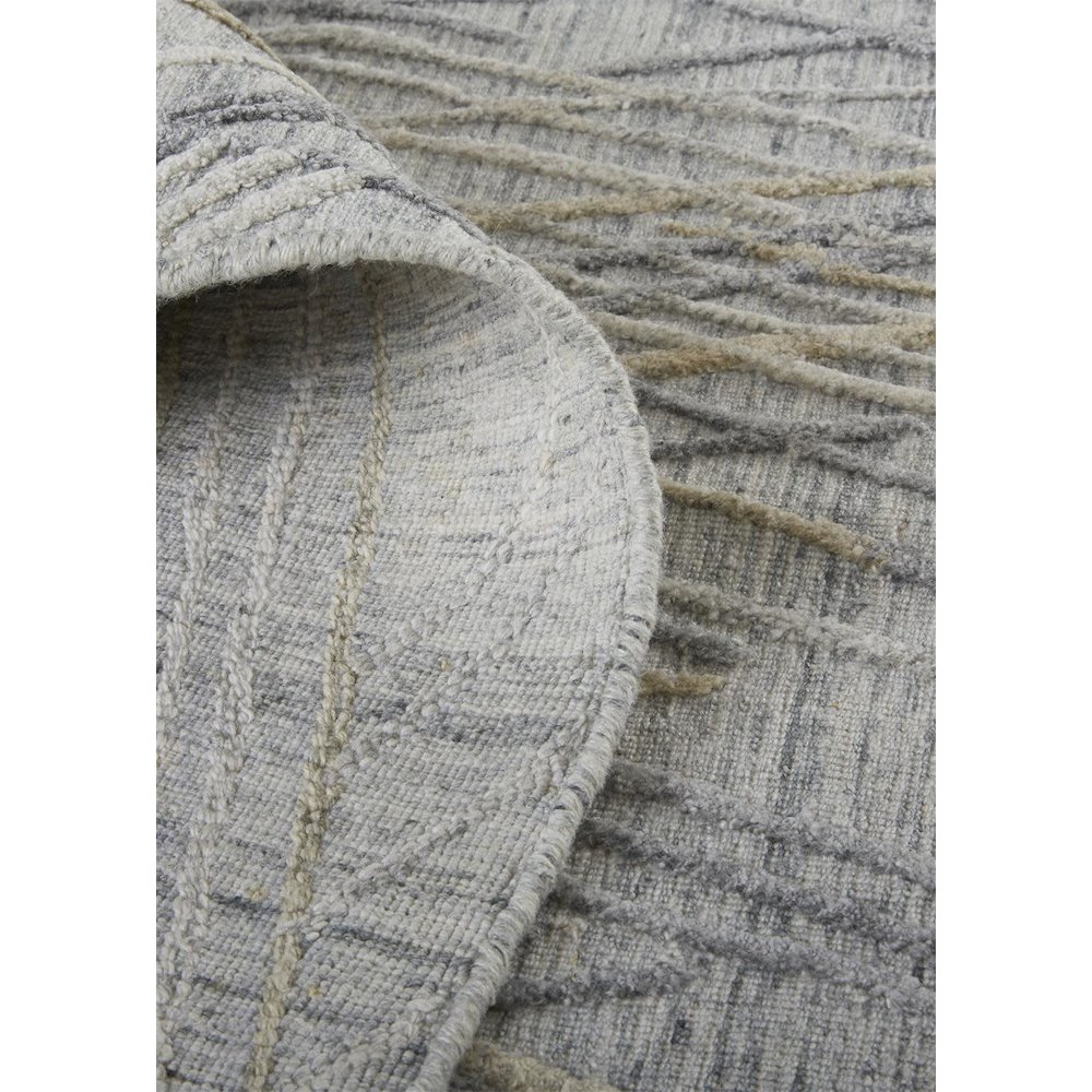 Elias Modern Abstract, Gray/Ivory, 2'-9" x 8' Runner. Picture 6