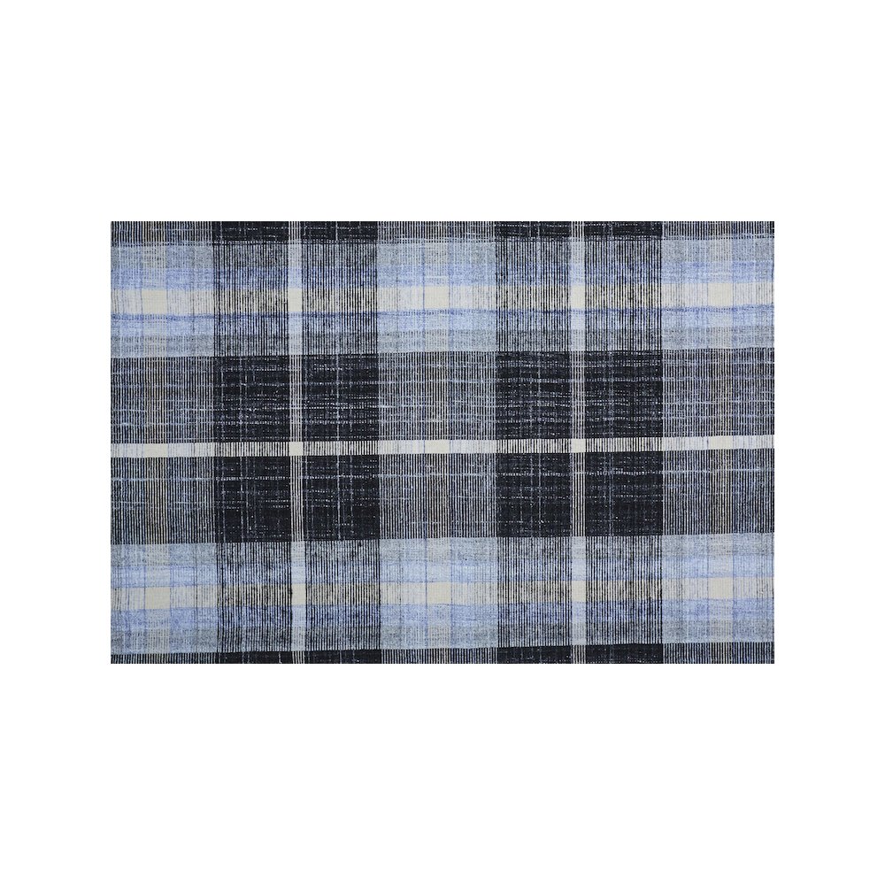 Crosby Eco-Friendly PET Dhurrie, Black/Sky Blue, 5ft x 8ft Area Rug, 8830565FCHL000E10. Picture 5