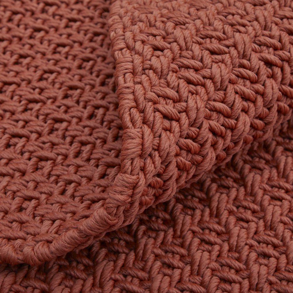Tito Modern Solid, Red, 5' x 8' Area Rug. Picture 6