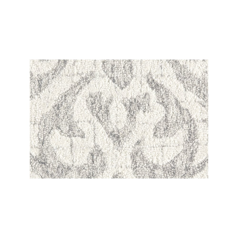Rhett Geometric Lattice Print Rug, Ivory/Wolf Gray, 8ft x 10ft Area Rug, 868I8073IVYGRYF00. Picture 4