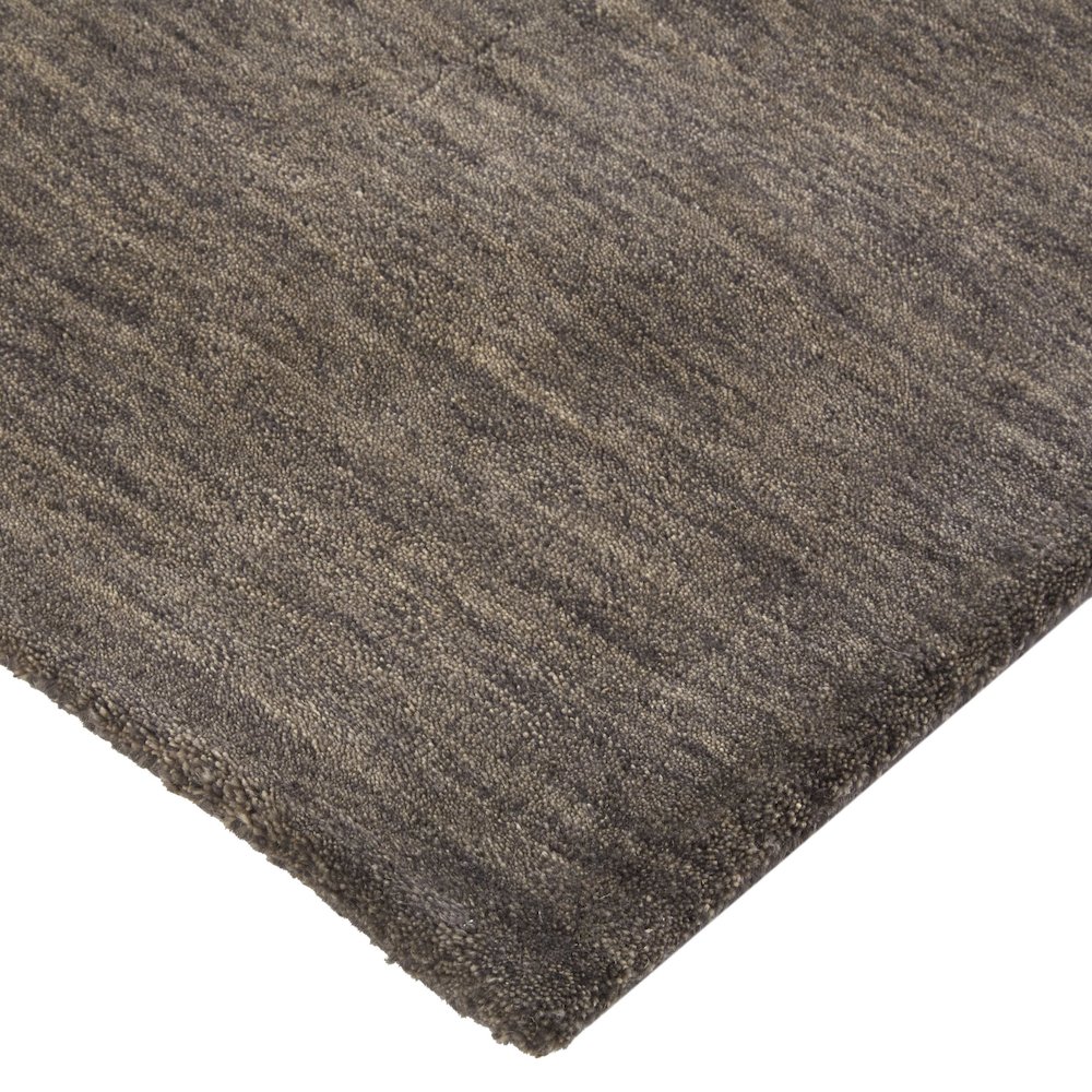 Luna Hand Woven Marled Wool Rug, Charcoal Gray, 8ft x 8ft Round, 5798049FCHL000N80. Picture 3