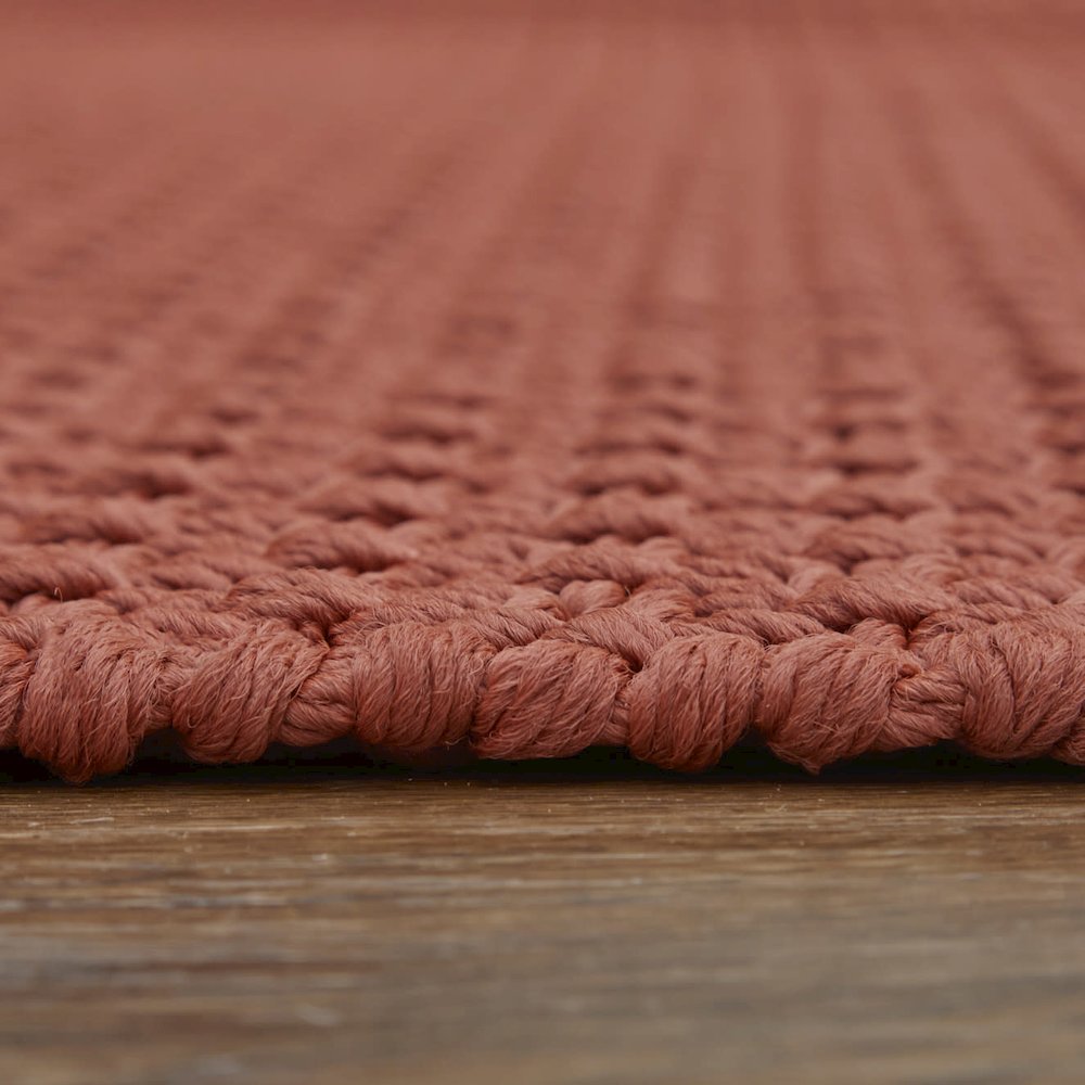 Tito Modern Solid, Red, 5' x 8' Area Rug. Picture 7