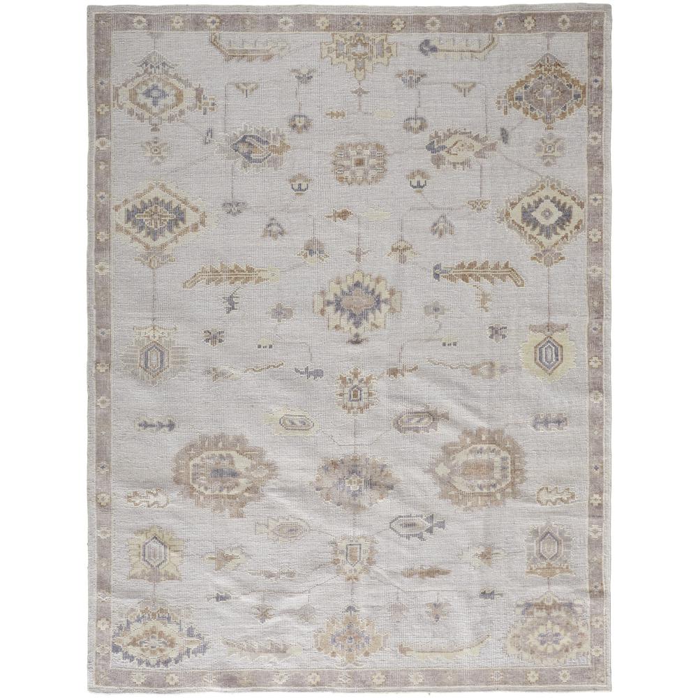 Wendover Eco Friendly PET Oushak Rug, Warm Gray/Tan, 5ft x 8ft Area Rug, WND6847FBGE000E10. Picture 2