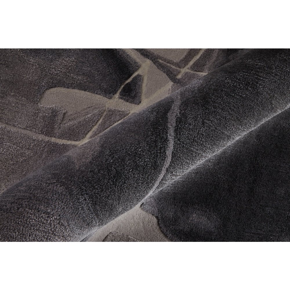 Anya Transitional Abstract, Ivory/Gray/Taupe, 2' x 3' Accent Rug. Picture 5