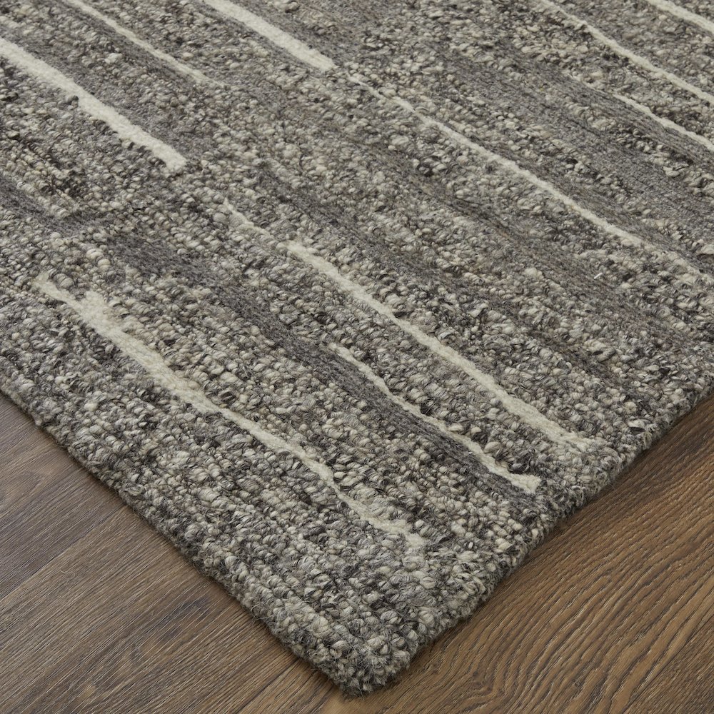 Navaro Modern Abstract, Gray/Taupe/Ivory, 3'-6" x 5'-6" Accent Rug. Picture 3